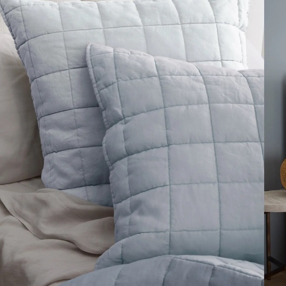 Quince European Linen Quilted Euro Sham - Picture 2 of 4